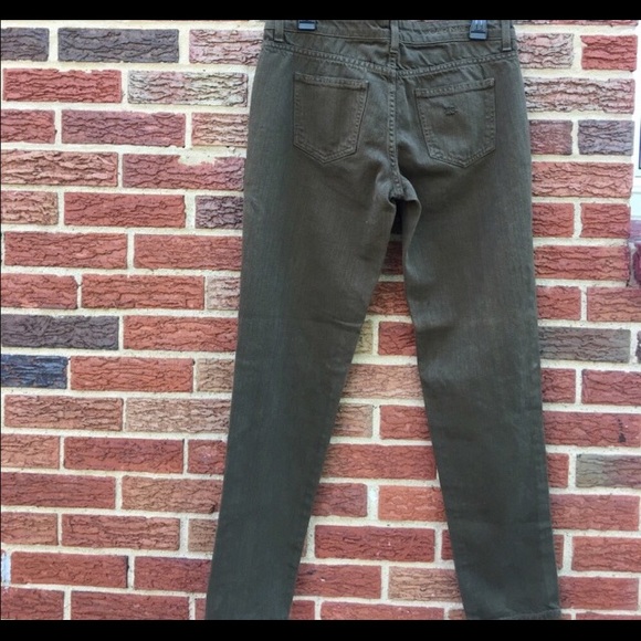 LF Carmar olive green distressed jeans - Picture 2 of 4